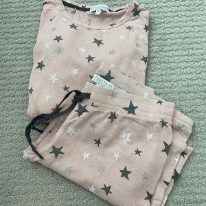 Pj pink me gray star set